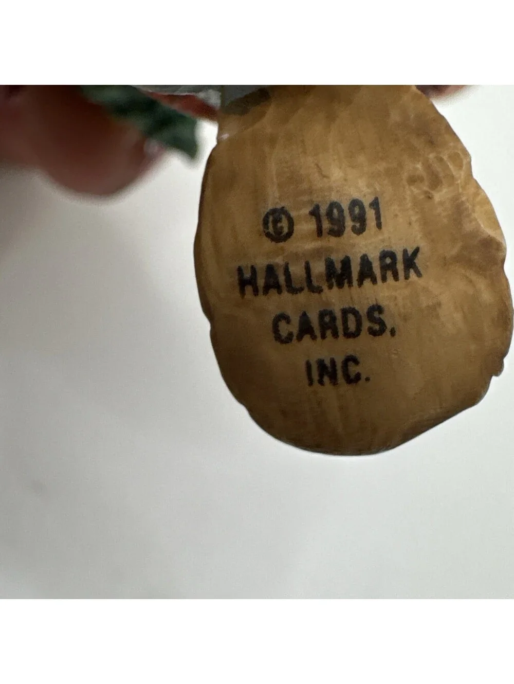 Hallmark Keepsake Ornament 1991 Yule Logger ~ Tender Touches -